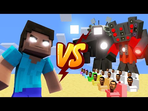 Zombie Family vs. SKIBIDI TOILET - Epic Minecraft Showdown!