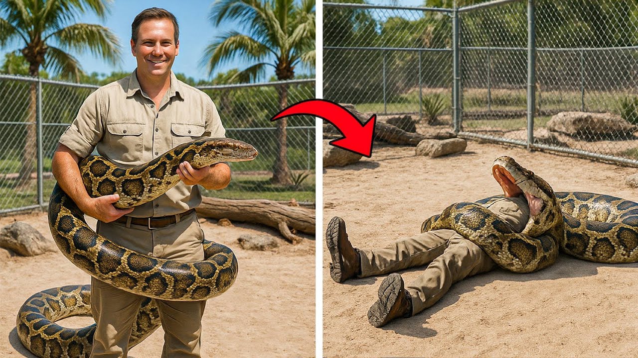 The TERRIFYING Python attack on a ZOO KEEPER - SWALLOWED BY PYTHON