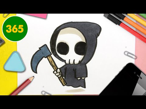 COME DISEGNARE MORTE KAWAII - Speciale Halloween