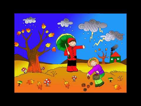 cancion de otoño (otoño llego, marrón y amarillo)