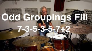 2 Bars 16th note Odd Groupings Fill