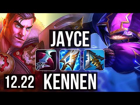JAYCE vs KENNEN (TOP) | 7 solo kills, Legendary | KR Diamond | 12.22