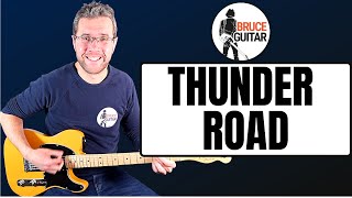 Bruce Springsteen - Thunder Road guitar lesson *UPDATED*