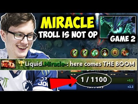 Troll Is Not Op Miracle Is | Most Wtf Fight 1 Hp Troll Vs 2 Enemy - Here Comes The Boom 7.20d Dota 2