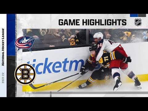 Blue Jackets @ Bruins 4/2 l NHL Highlights 2022