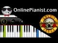 Guns N' Roses - November Rain - Piano Tutorial ...