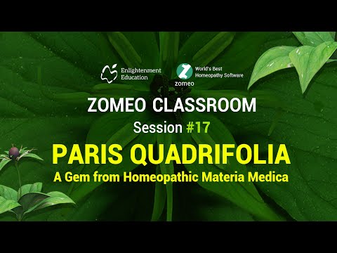 Zomeo Homeopathy Software - Paris Quadrifolia - Zomeo Classroom