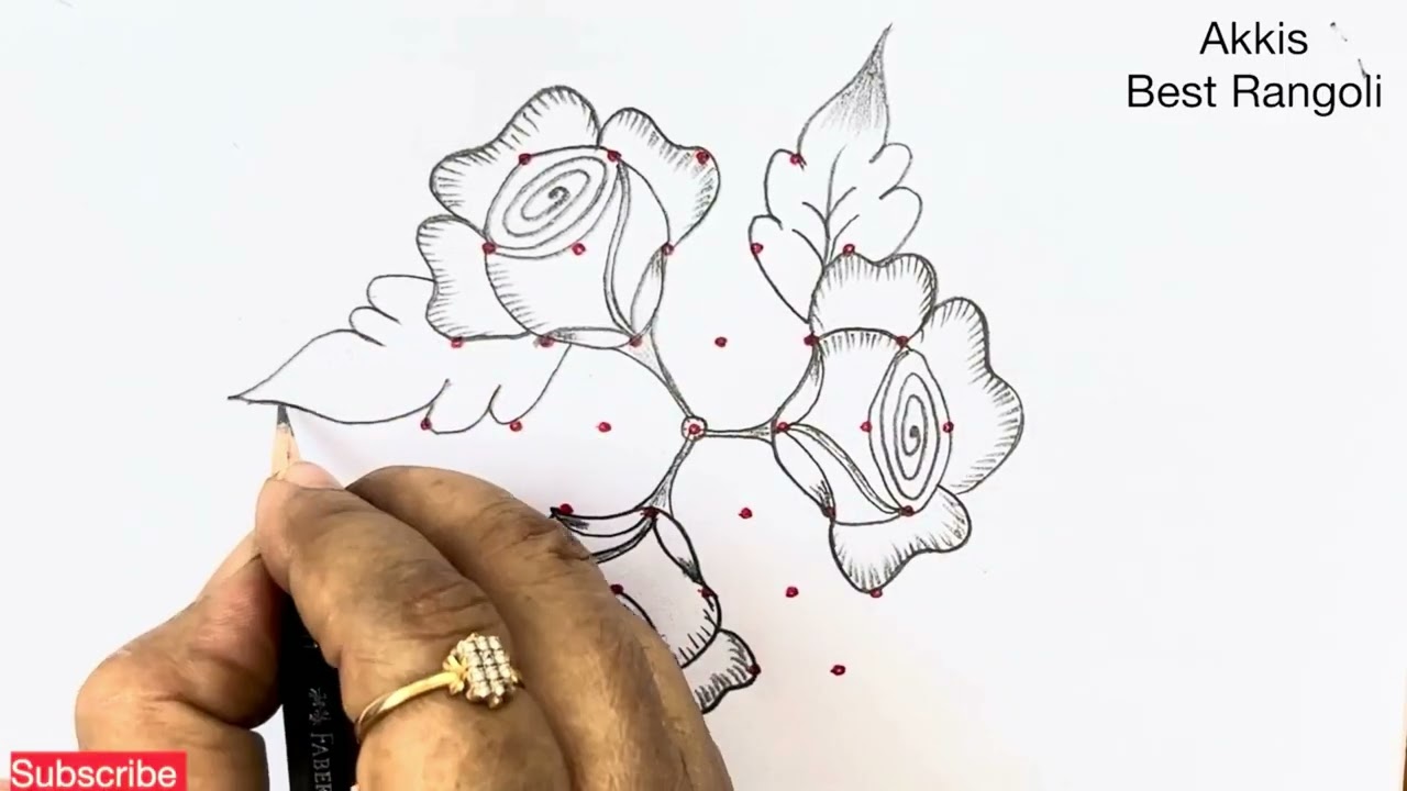 3 Beautiful Flower Rangoli designs🌹Monday Rangoli designs🌹Somavaram Muggulu🌹Simple Kolamdesigns 