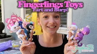 Fingerlings Toys Fart and Burp! Baby Monkeys!