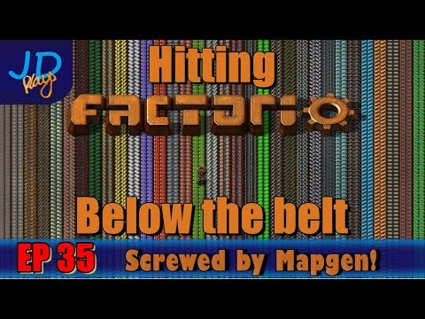 Hitting Factorio Below the Belt EP35 Screwed by Mapgen!