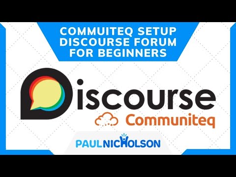 Setup A Discourse Forum On Communiteq Setup Wizard Explained