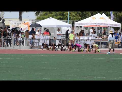 Legion of Zoom (Sac) - 11-12 Girls 100m Final - Cavitt - Cal State Games 07/15/17