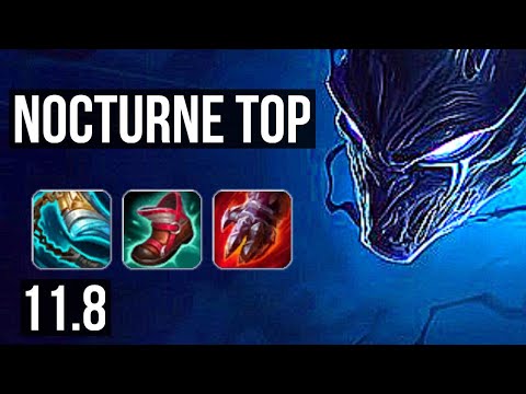 NOCTURNE vs AKALI (TOP) | Rank 1 Nocturne, 16/5/18, Legendary, Rank 13 | KR Challenger | v11.8