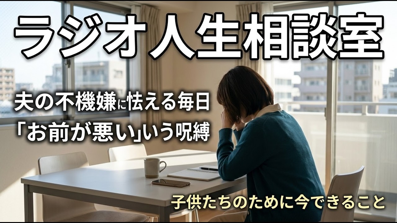 【人生相談】「俺を怒らせるお前が悪い」夫の不機嫌に怯え、心を殺して過ごす十年目の限界【電話相談・悩み相談】