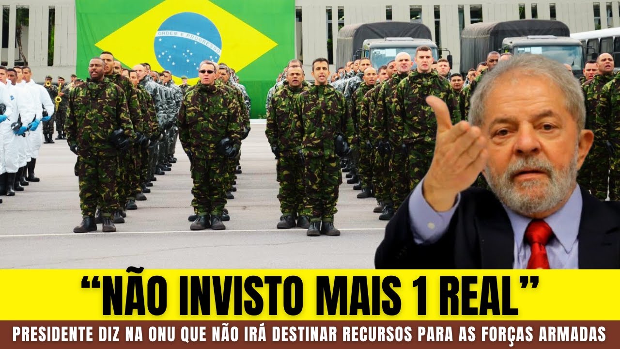 PRESIDENTE Alega na ONU que Orçamento Militar do Brasil é DESNECESSÁRIO