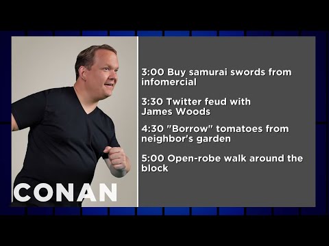 Andy Richter’s INSANE Daily Routine | CONAN on TBS