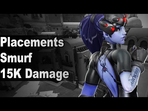 Placement match 2 on smurf with Widowmaker and Pharah