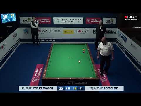 Cremaschi Ferruccio VS Roccolano Antonio - Campionati Italiani 2018/2019