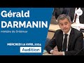 Narcotrafic : audition de Gérald Darmanin