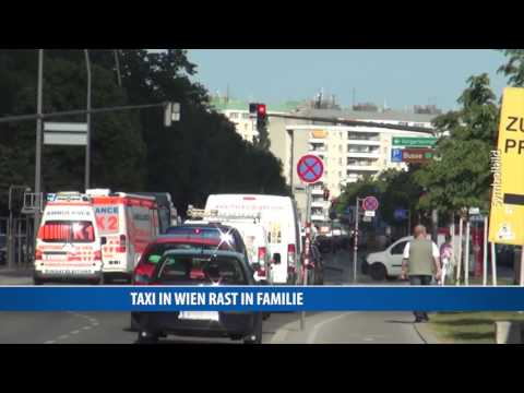 Horrorunfall: Taxi in Wien rast in Familie