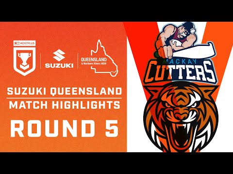 Suzuki Brisbane Tigers Hostplus Cup Rd 5 2023 Match Highlights - vs Mackay Cutters