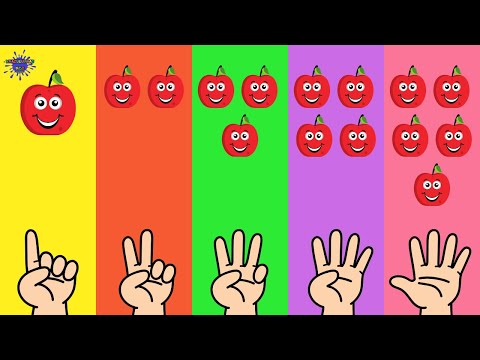 Aprende a contar los números del 1 al 10 con los dedos - vídeos educativos