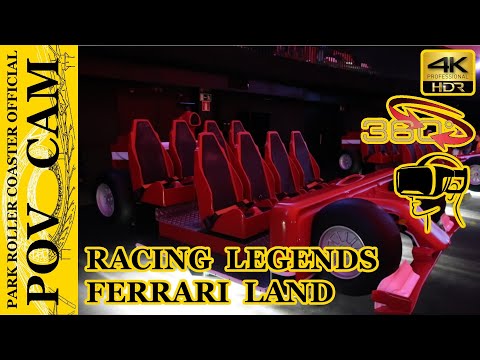 Racing Legends - On Ride / POV CAM - 360° - Ferrari Land