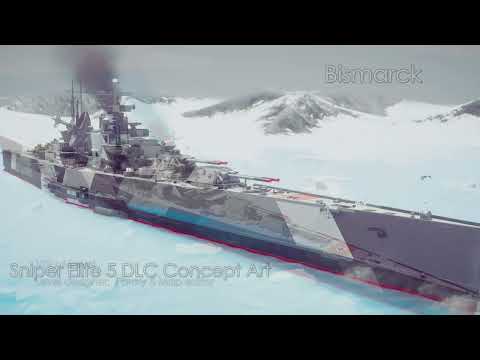 Sniper Elite 5 DLC concept Art (Bismarck Flag Ship )