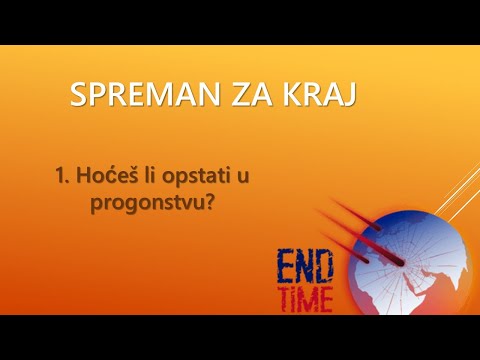 1. Hoćeš li opstati u progonstvu?