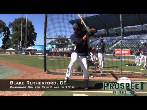 Blake Rutherford Prospect Video, CF, Chaminade College Prep Class of 2016