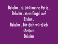 Zcalacee - Belalim (Deutsch) Lyrics (: 