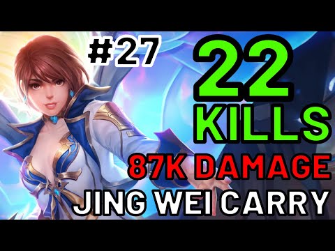 22 KILLS 87K DAMAGE Jing Wei Carry Gameplay - Smite Conquest Victory #27