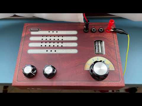 FRANZIS Shortwave regenerative radio kit with 6J1 Tube - Radio Romania International