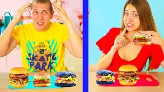 ТЕЛЕПАТИЯ Бургер Челлендж УГАДАЙ Если Сможешь ! TWIN TELEPATHY CHALLENGE