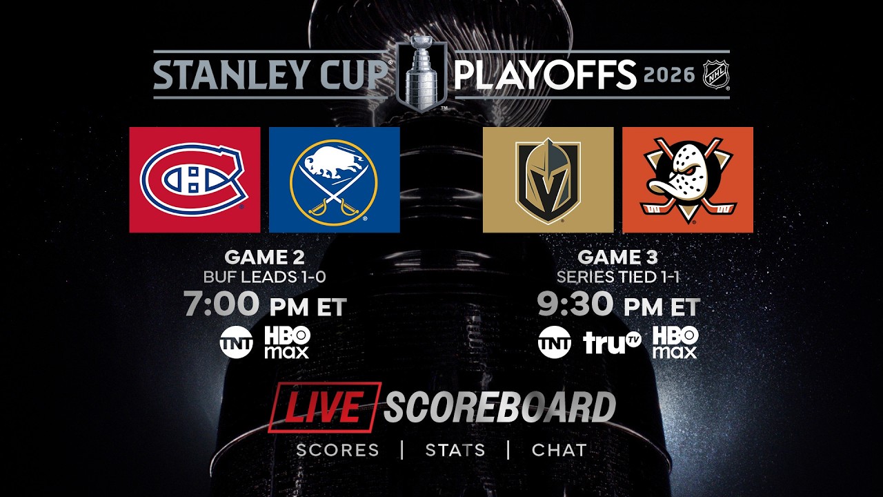 👉 LIVE NHL Scoreboard & Chat  5/08 🏒🔥 | Stanley Cup Playoffs