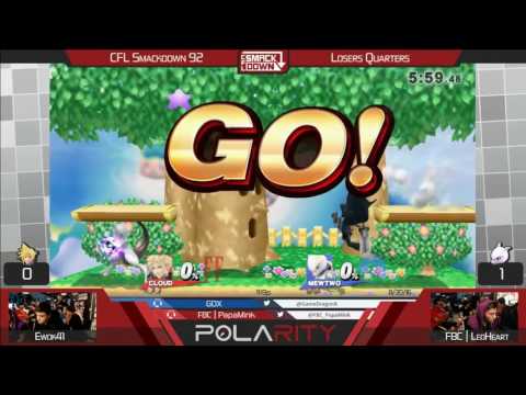 CFL Smackdown 92 WiiU - Ewok41 (Cloud) vs FBC LeoHeart - Losers Quarters