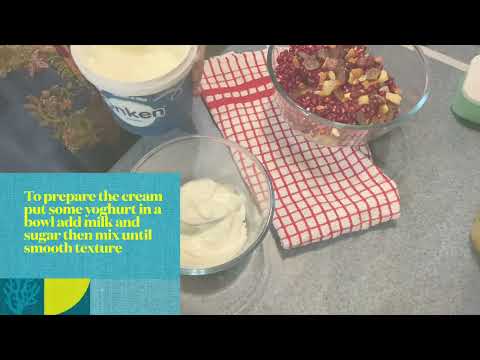 Creamy yummy fruit chaat perfect replacement as an easy and filling dessert