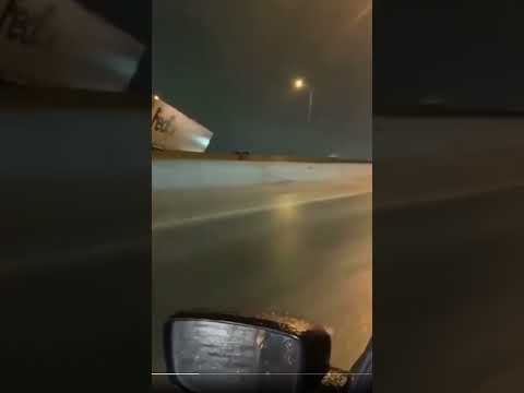 Icy Highway Crash Video