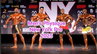 ||New York pro 2025 men's physique winners||