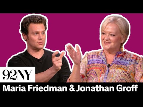 Merrily We Roll Along Director Maria Friedman with Jonathan Groff