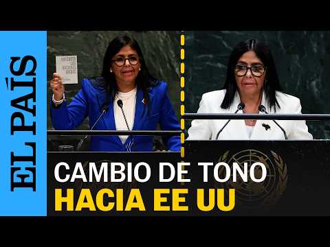 DELCY RODRÍGUEZ en la ONU: diferencias entre su discurso de 2019 y 2026 | EL PAÍS