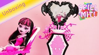 Monster High: Draculauras Badezimmer | Set Unboxing | Puppen video deutsch