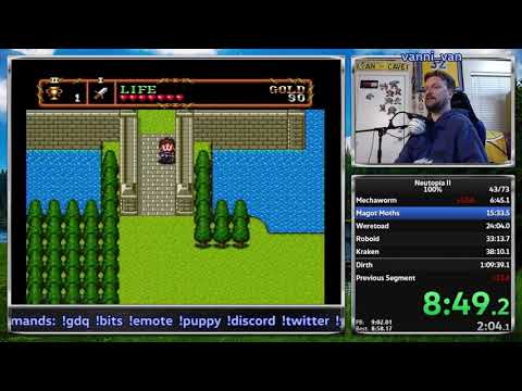 Neutopia II (TG-16) 100% in 1:09:32 (world record as of 1/21/2021)