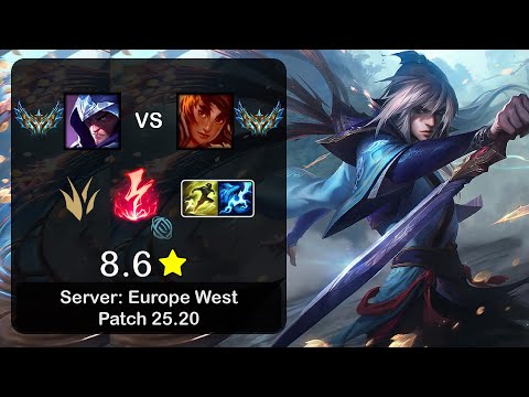 Talon Jungle vs Taliyah - EUW Challenger - Patch 25.20