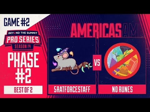 5RATFORCESTAFF vs No Runes Game 2 - BTS Pro Series 14 AM: Phase 2 w/ rkryptic & neph