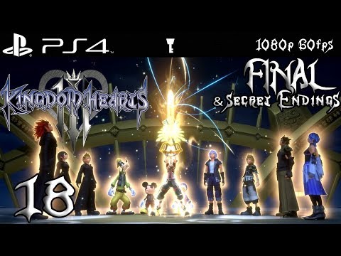 Kingdom Hearts 3 Walkthrough 18 Final Boss & Secret Endings - Proud Mode (1080p 60fps)