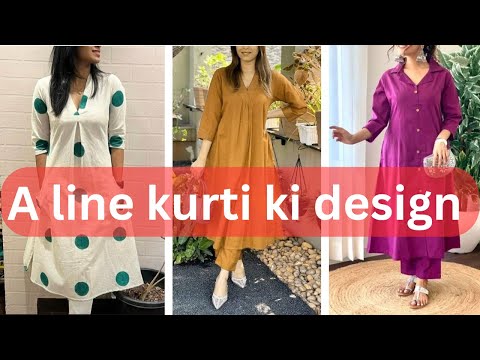 💯 A line kurti design/a line kurti ki designs/ladies kurti design ideas