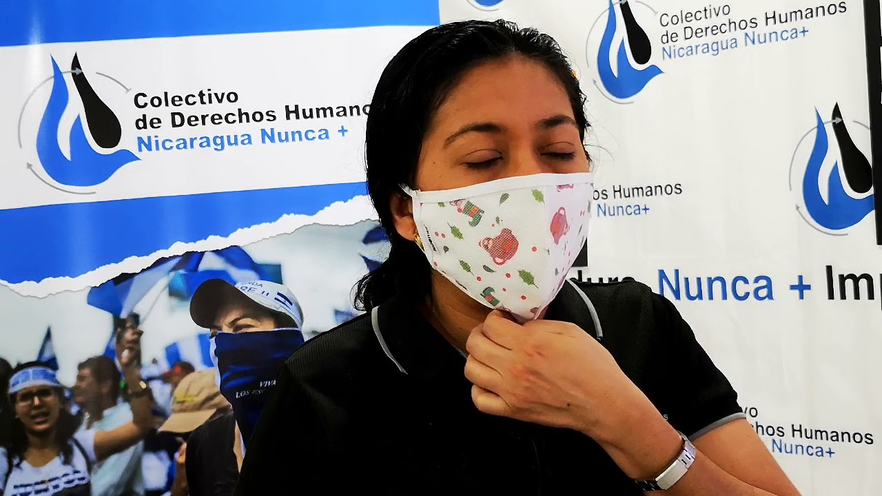 Wendy Flores coordinadora del Colectivo de DDHH Nic Nunca Mas, se refiera al acompañamiento a ong