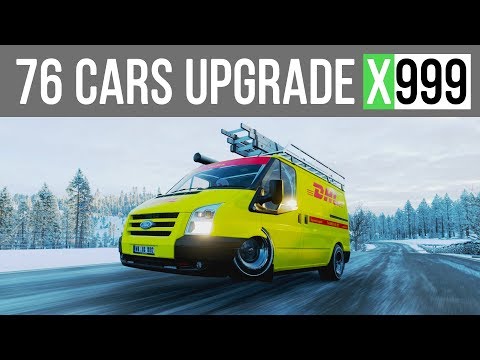 Forza Horizon 4 - ALL 76 CARS YOU CAN UPGRADE TO "X999" CLASS!