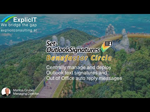 Set-OutlookSignatures demo video Set-OutlookSignatures demo video